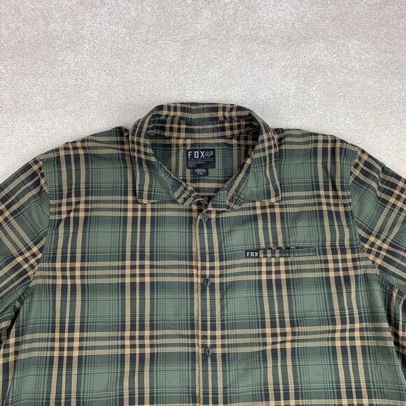 Fox Heritage Forged Plaid Long Sleeve Button Down Men’s Size XXL - Picture 4 of 14